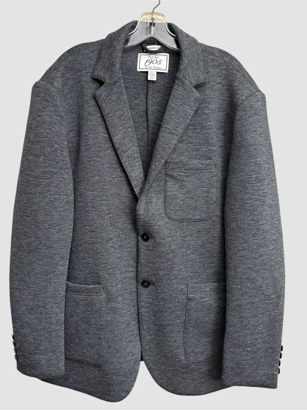 Jos A Bank Men’s Grey Knit Jacket Sport Coat Size XL